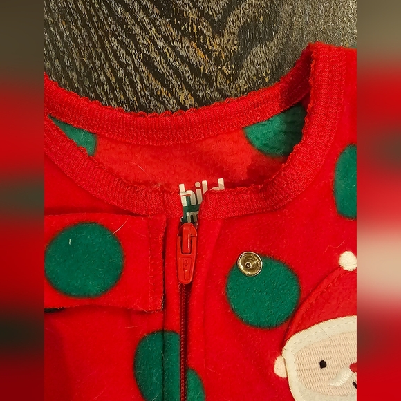 (2 for$15) Fleece footie Pj, Sleeper, Christmas Onezie, Grips on feet - Picture 4 of 5